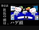 社長の頭はハゲ頭