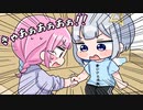 【手描き】かなたんに腕を握りつぶされそうになってしまうあくたん【湊あくあ/天音かなた/ホロライブ切り抜き】【切り抜き漫画】