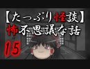 【たっぷり怪談】たっぷり怖不思議な話15【ネットホラーフェス2022】