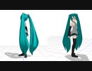 振り向き反転　MMDモーション配布