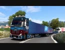 ETS2　長いトレーラー引っ張って配送 8のNGシーン