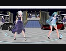MMD、ハク、ミク、計2人、で、群青