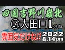 アユの友釣り 四国吉野川(高知県) 本流 ⑭大田口1 2022.8.14pm