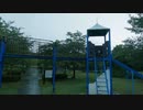 雨の日の矢橋帰帆島公園を歩く/雨風雷足音【作業用・睡眠用・ASMR】Walk in the rain