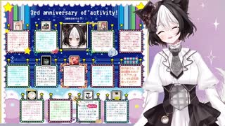 3周年記念の寄せ書きありがとうございました！その場で読むよ