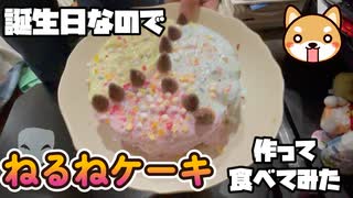 【ニートによる】誕生日だしねるねケーキを作って食べてみた！【Vlog】