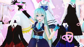 [MMD]洋服のあるステージで『メタモリボン』　初音ミク