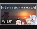 [ボイチェビ達のサバイバル生活] Part.01  (VOICEROID・A.I VOICE・CeVIO・VOICEVOX実況)