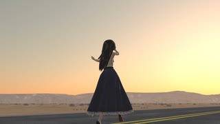 【MMD】黒髪ロンスカらぶさんで「ダブルラリアット」