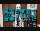異国の楽器で『シュガーソングとビターステップ』演奏してみた。