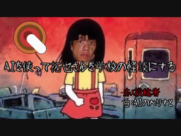 AIを使って学校の怪談にする