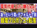 電気代値上げは嫌だぁぁ！ムン政権であっという間にデフォルト寸前！フルボッコの韓電待ったなし！【2021/11/22】