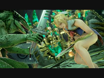 [SC6 ryona]カサンドラ ryona vs リザードマン