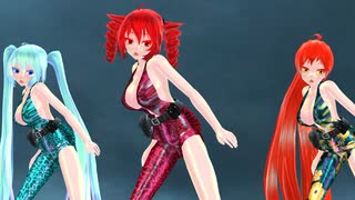 【MMD】孤独毒毒【重音テト　波音リツ　初音ミク】