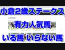 【競馬予想】小倉2歳ステークス 有力人気馬 いる馬 いらない馬 クリダーム ミカッテヨンデイイ プロトポロス メイショウコギク ロンドンプラン アウクソー ニシノトキメキ シルフィードレーヴ