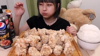 【大食い】[咀嚼音]唐揚げ専用ペプシ