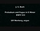 バッハ：前奏曲とフーガ ホ短調 BWV533