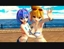 【CeVIO_AI】水着のささらちゃんとつづみちゃんに「WAA!!!!」を歌って踊ってもらいました【カバー】