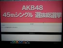 [実況] AKB48 45thシングル選抜総選挙 2016・投票説明