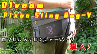 【ピクセルアート】ショルダーバッグ、購入～【Divoom】