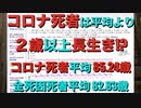 コロナ死者は平均より2歳以上長生き！？ (コロナに罹ると長生きするわけではありません)
