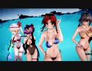 【東方MMD】紅魔組で「Marine Mirage」美鈴中心でリメイク版 1080P