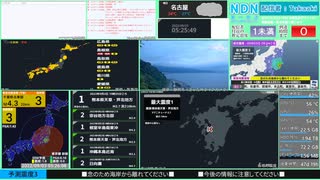 【緊急地震速報（予報）】千葉県北東部　最大震度3