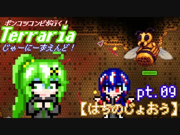 ポンコツコンビが行く！ぐだぐだテラリア実況 pt.09【はちのじょおう】
