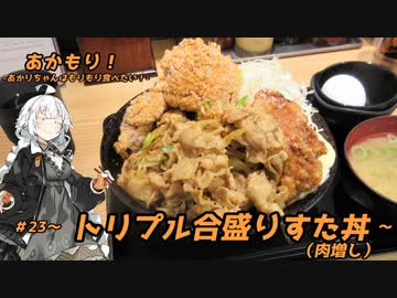 あかもり！#23～トリプル合盛りすた丼～【伝説のすた丼屋】