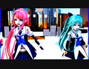 MMD、江風、山風、計2人、で、ジレンマ