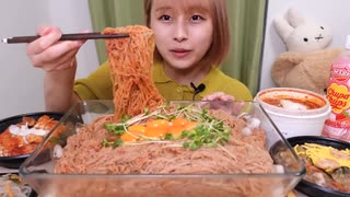 【大食い】［咀嚼音］韓国料理沢山□□