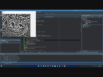 OpenCVを利用して線画作成