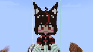 【minecraft】hololive 黒上フブキの作り方