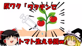 【ゆっくり解説】反ワク「ワクチンを接種するとトマトが生える！！」反ワクの主張が迷走してきている件