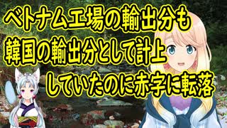 韓国が海外工場の輸出分も自国の輸出分として計上していたのに、それでも赤字になっていた事が判明【世界の〇〇にゅーす】