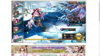 【花騎士】水着シュウメイギク編成VS冬薔薇のヌシ