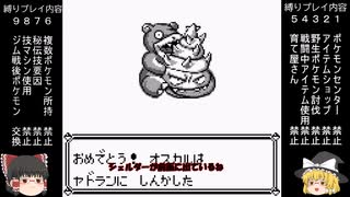 ゆっくり　解説　ポケモン　やり込み縛りプレイ　君に決めた　part21