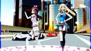 MMD、アイ、アカリ、計2人、で、サラマンダー