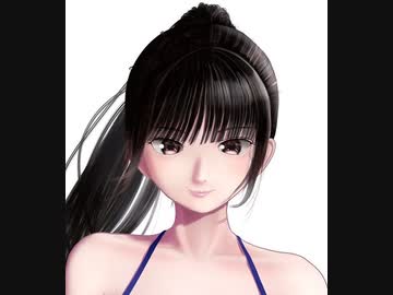 水着の女の子00　後半　厚塗りイラストメイキング