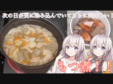 紲星あかりの一人メシ【もつ煮】