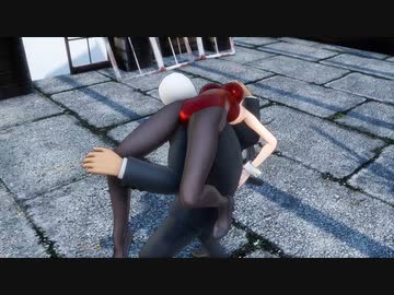 【リョナmmd】桜〇〇衣　バックブリーカー