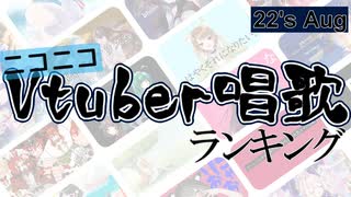 Vtuber唱歌ランキング22's AUG【月間ニコニコランキング動画】