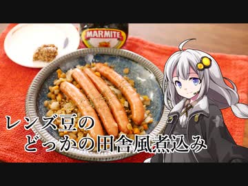 釣れなくても料理！レンズ豆ウィンナー煮込み！【VOICEROIDキッチン】