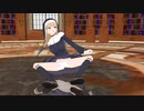【MMD】ミニ化シスター・クレアさんが黒猫を踊る（仕事床版）
