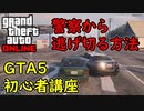 【GTA5 グラセフ5 】初心者講座 警察から簡単に逃げ切る方法