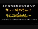 カレー味のうんことうんこ味のカレー