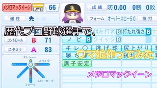 歴代プロ野球選手で、ウマ娘作ってみた　メジロマックイーン