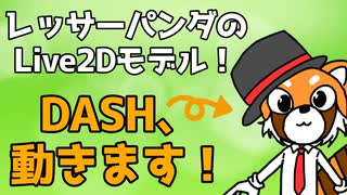 【Live2D】レッサーパンダ系VTuberのご挨拶【DASH】