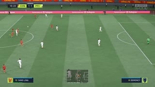 PCゲーム配信「FIFA 22」法国国家杯-中国男足和女足-第一期 (6)