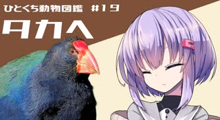 ひとくち動物図鑑　#1９　タカヘ　[VOICEROID解説]